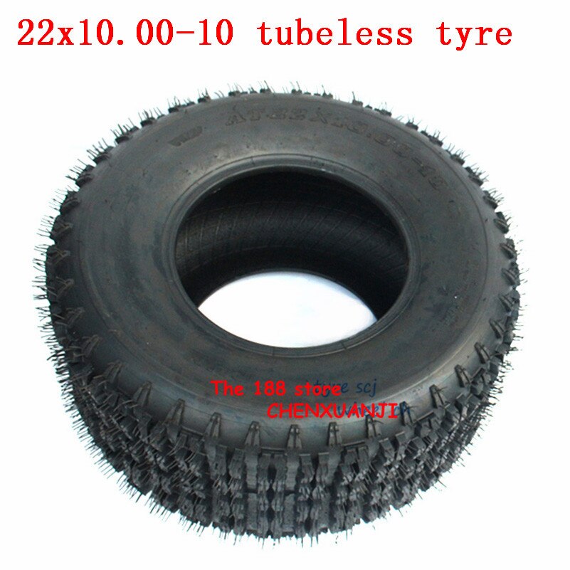 22x10-10 Tire 22x10.00-10 4Ply Snow / Mud Tyre Lawnmower Garden Tractor ATV Buggy Go Karts Vacuum Wheel Tire