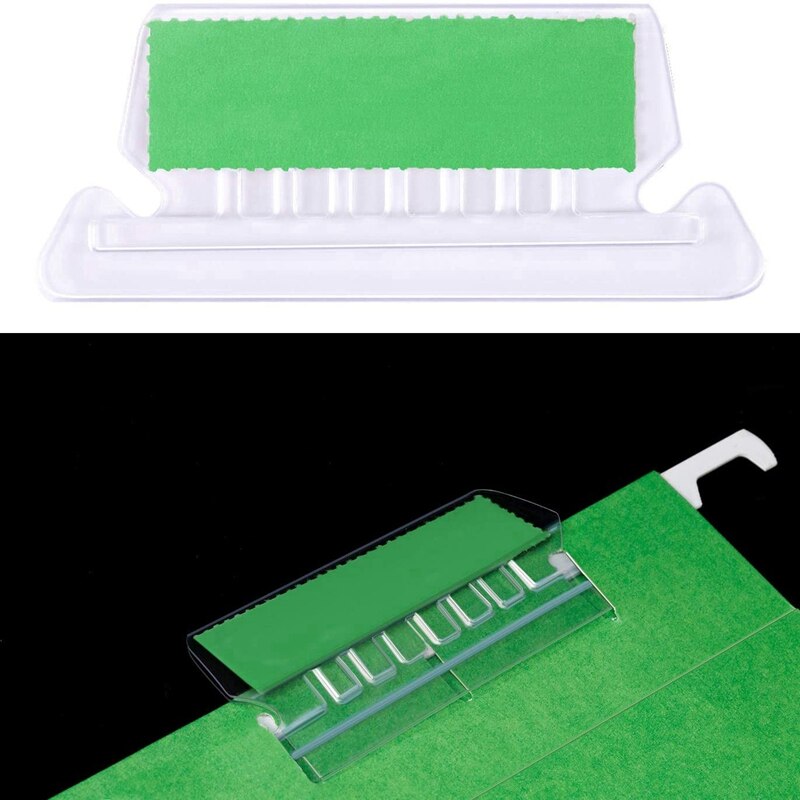 240 Sets File Document Tabs 2 Inch Hanging Folder Tabs and Multicolor Inserts for Quick Identification Of Hanging Files
