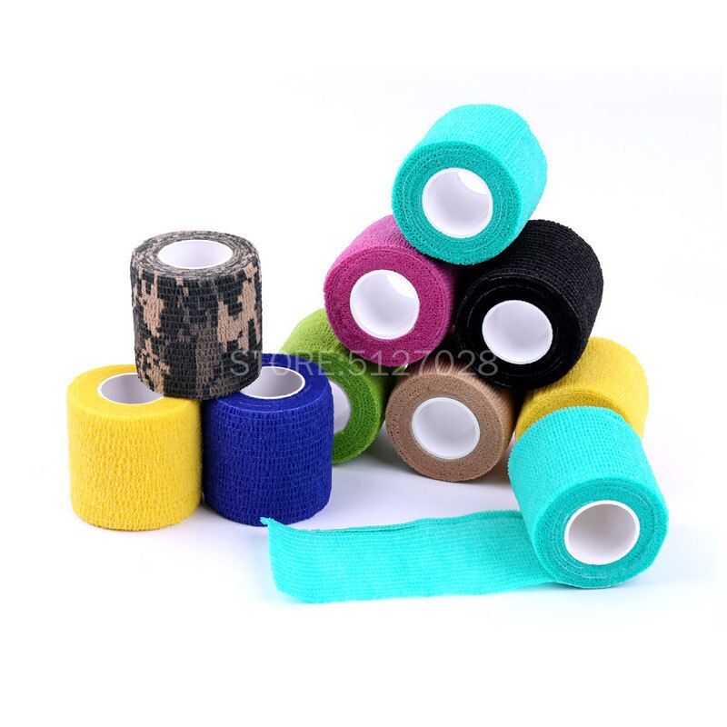 Bandage élastique auto-adhésif, accessoires de tatouage, 10 pièces, coude de 5cm de large, bandes de poignée pour les ongles, enveloppe de Protection pour le Sport