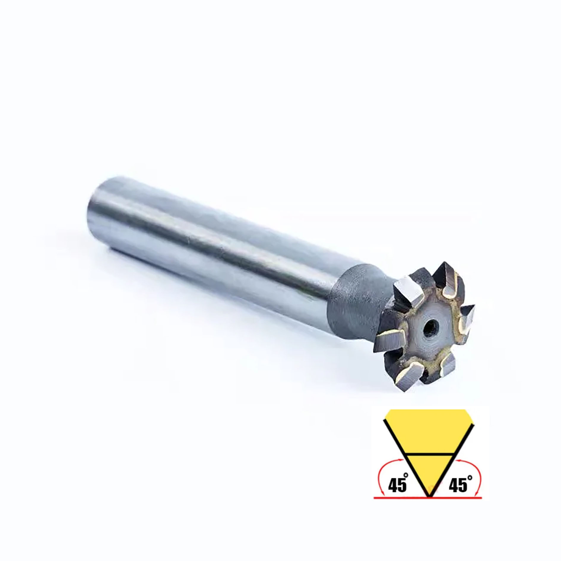 T-slot D16 D20 D25-60/90/120 Degrees Carbide Double Angle Milling cutter Processing,stainless steel, Cast iron ,Copper,aluminum: Blue / 6