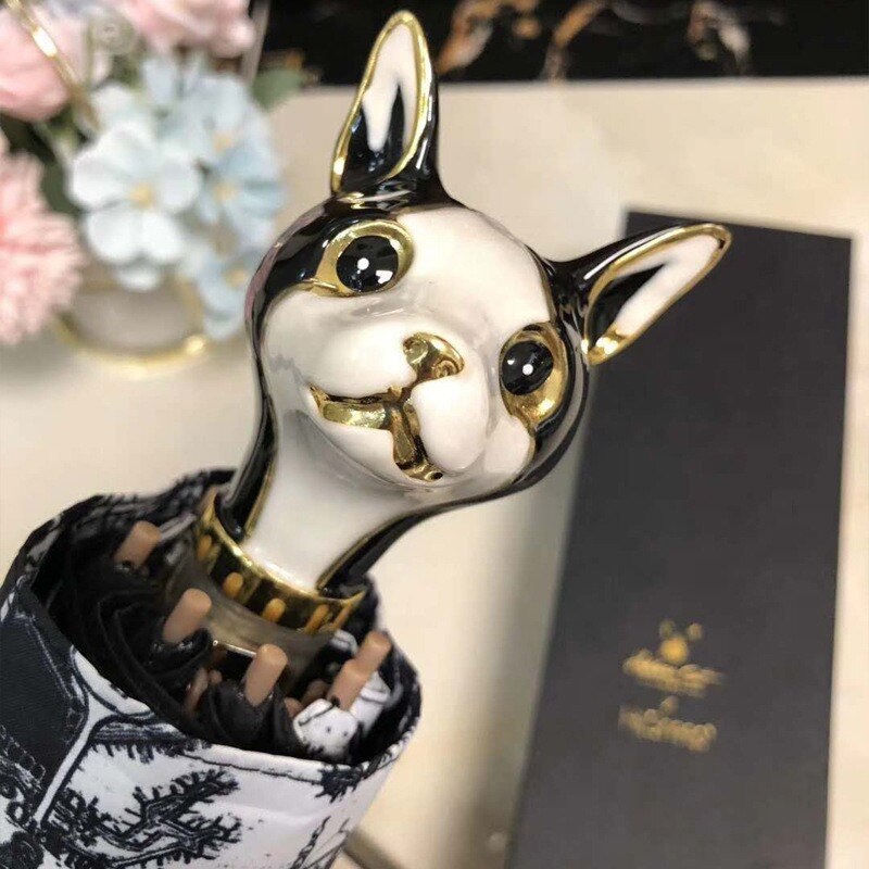umbrella Hepburn cat animal handle umbrella automatic box super cute umbrella for men and women in three colors