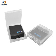 6 Stuks Batterij Case Transparante Batterij Beschermende Opbergdoos Vochtbestendige Doos Voor Gopro Hero 7 6 5 Zwart Xiaomi yi Camera