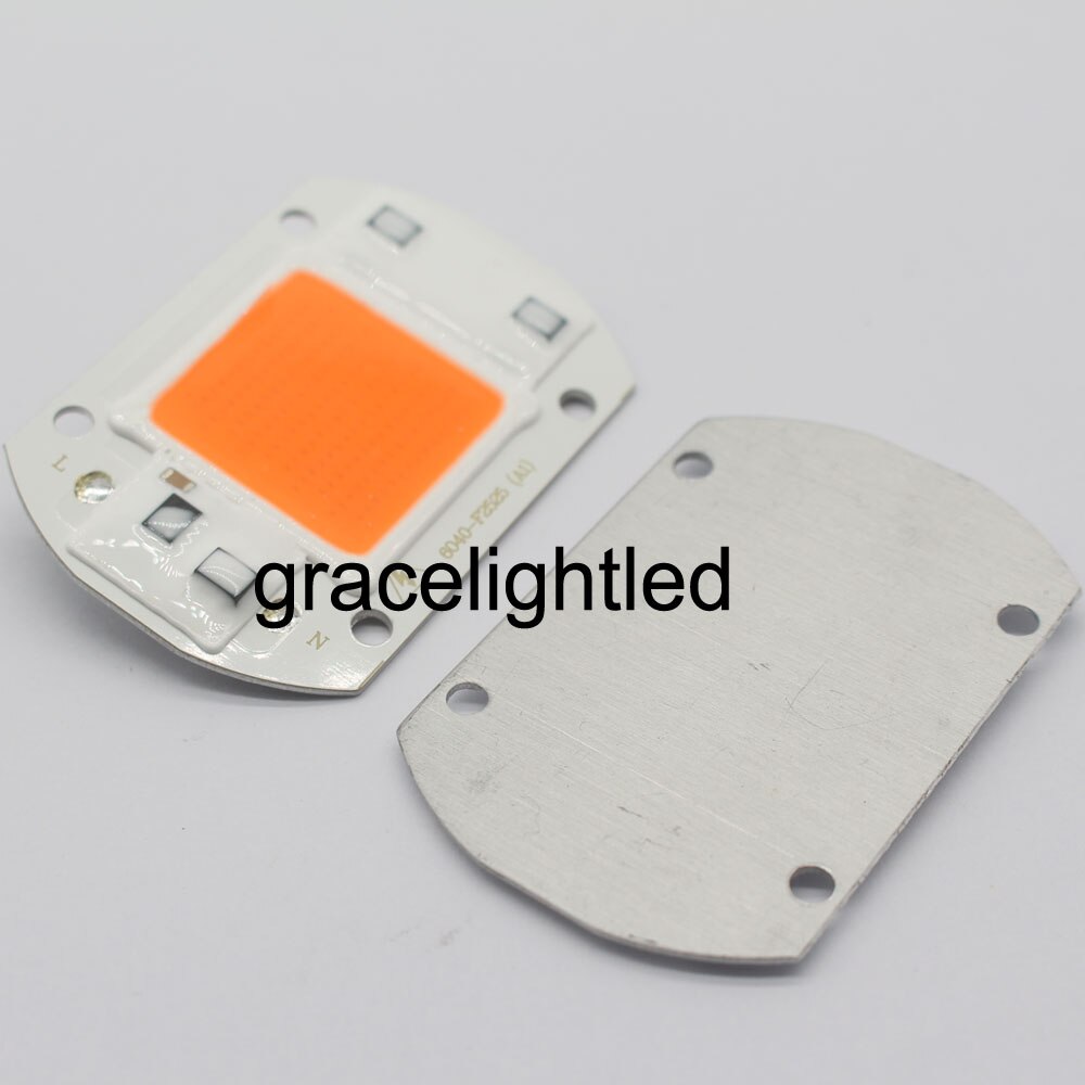 1pcs Hydroponice AC 220V 20w 30w 50w led grow chip full spectrum 380nm-840nm for indoor led grow light