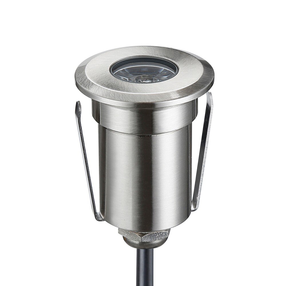 1.5-3w högeffekts 12v lågspänningsled golvbelysning trallbelysning 42mm diameter med rund form försänkning i monterad