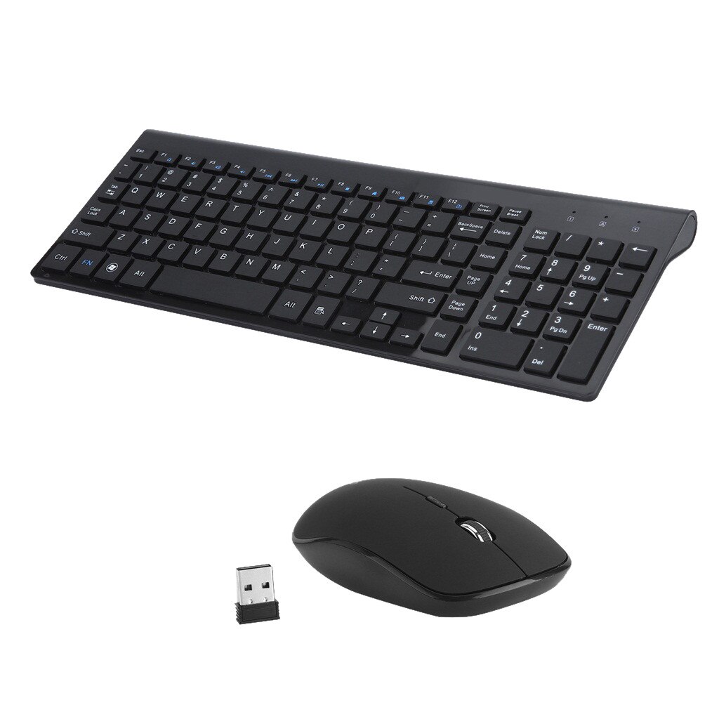 Wireless Keyboard And Mouse Set 2.4G Wireless Mini Multimedia Keyboard Combination Mouse Set For Desktop Laptop
