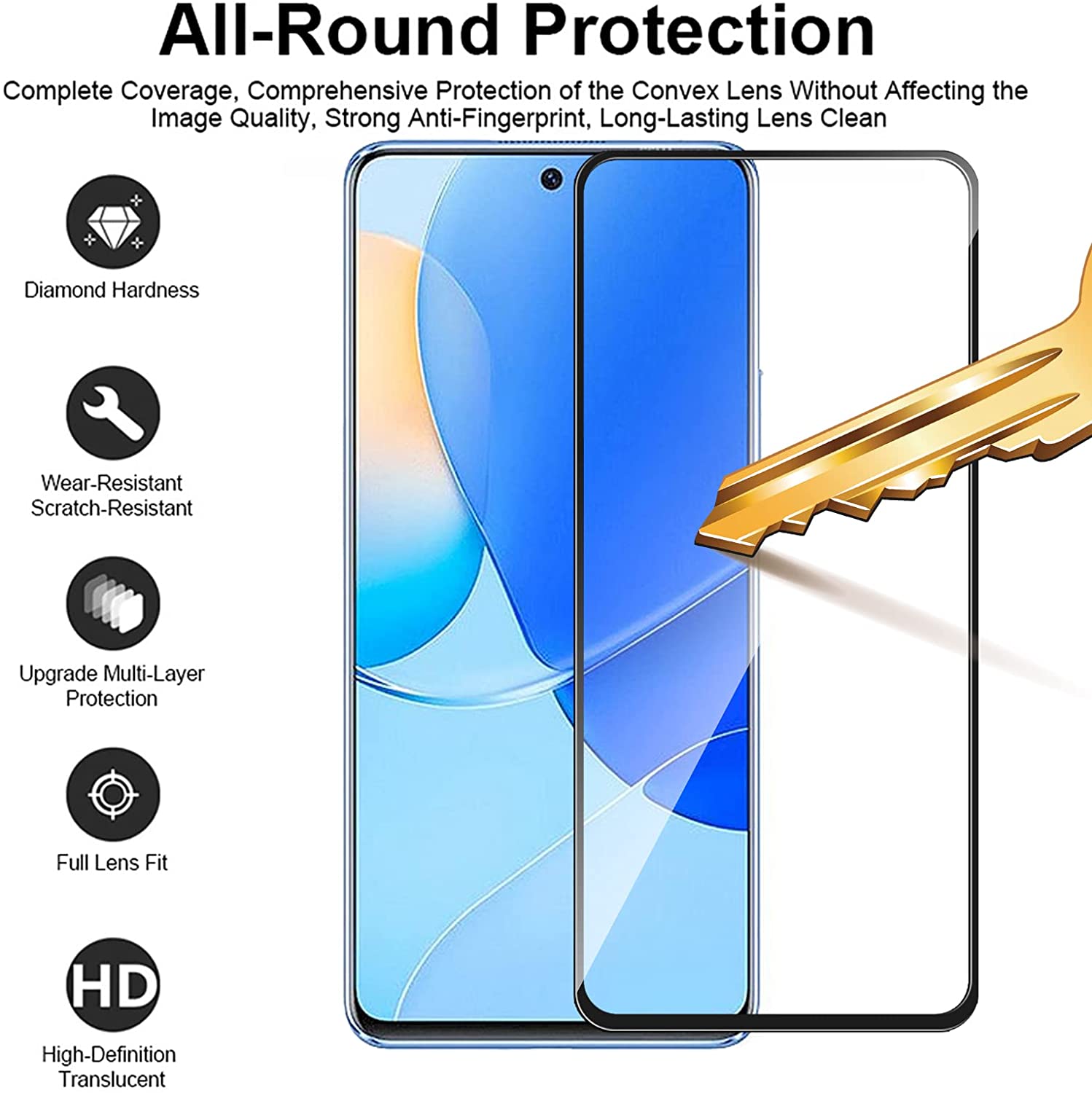 Full Cover Glass For Huawei Nova 9 SE Glass For Huawei Nova 9 SE Tempered Glass Screen Protector For Huawei Nova 9 SE Lens Glass
