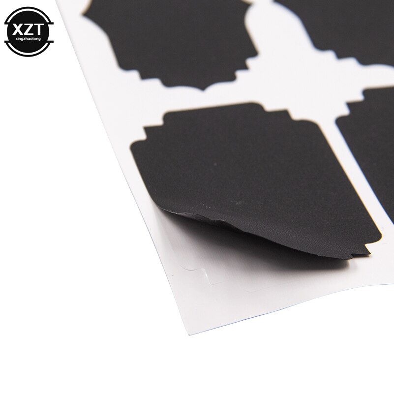 Juego de pegatinas para pizarra artesanal, organizador de tarros de cocina, etiquetas de vidrio, tiza para ventanas, pizarra adhesiva, tablero negro, 8 Uds.