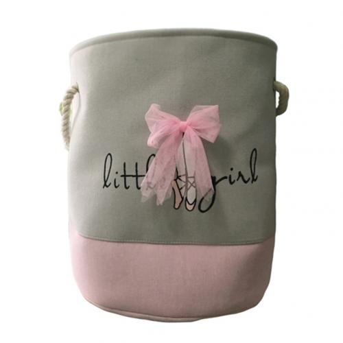Foldable Laundry Basket Organizer Ballet Girl Bowknot Print Clothes Toys baskets bag Home Storage Bag Home Storage Organizer: Dancing Shoes
