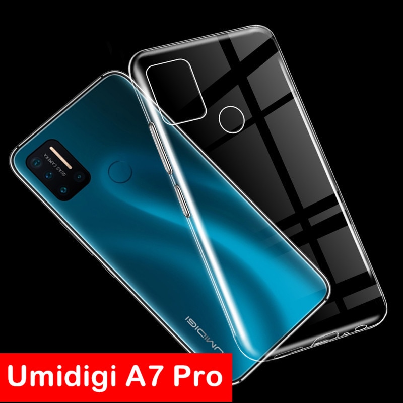 Soft Black TPU Case For Umidigi A7 Pro A7Pro Back Cover Ultra Thin Transparent Phone Case For Umidigi A7 A 7 Silicone Case Etui