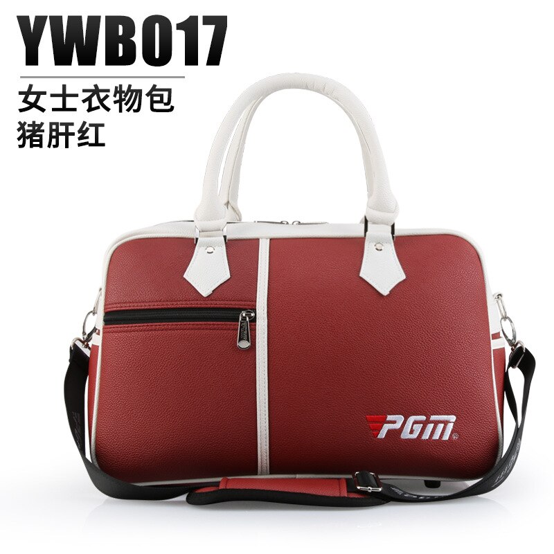 Golf Kleding Zak Pgm Mannen En Vrouwen Pu Bal Zak Cross Body Schoudertas Grote Capaciteit Ultra Licht en Draagbare: YWB017-red