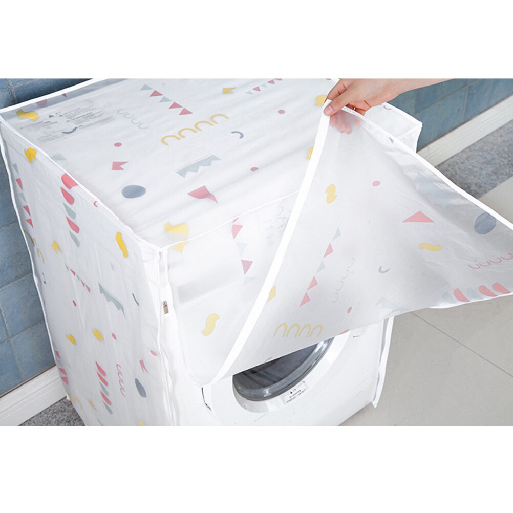 Automatic Washing Machine Cover Premium PEVA Washing Machine Case Waterproof Anti-Dust Washing Machine Protector For Home (60x55