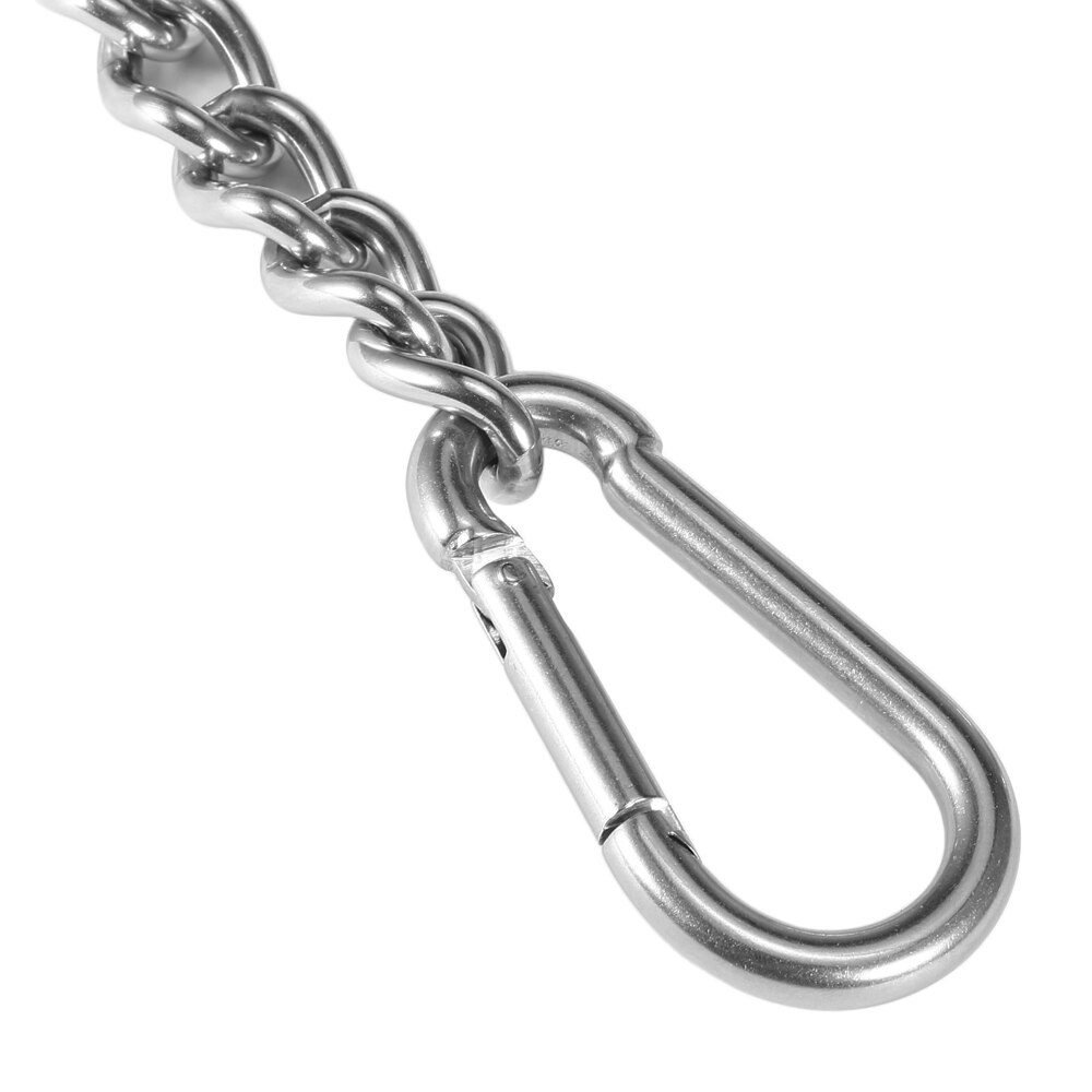 Hanging Chair Chain Stainless Steel Hanging Kits with Two Carabiners Variable Attachment for Hanging Chain