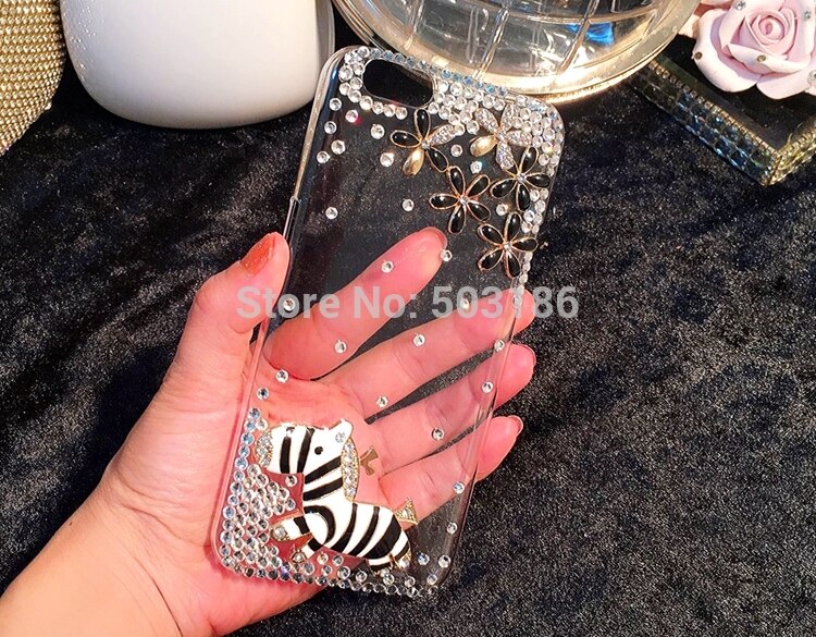 For ZTE Blade A3 A5 A7 V9 V10 Vita L8 Axon 7 Nubia Z17 Z11 Max N1 Diamond Zebra Rhinestone case cover