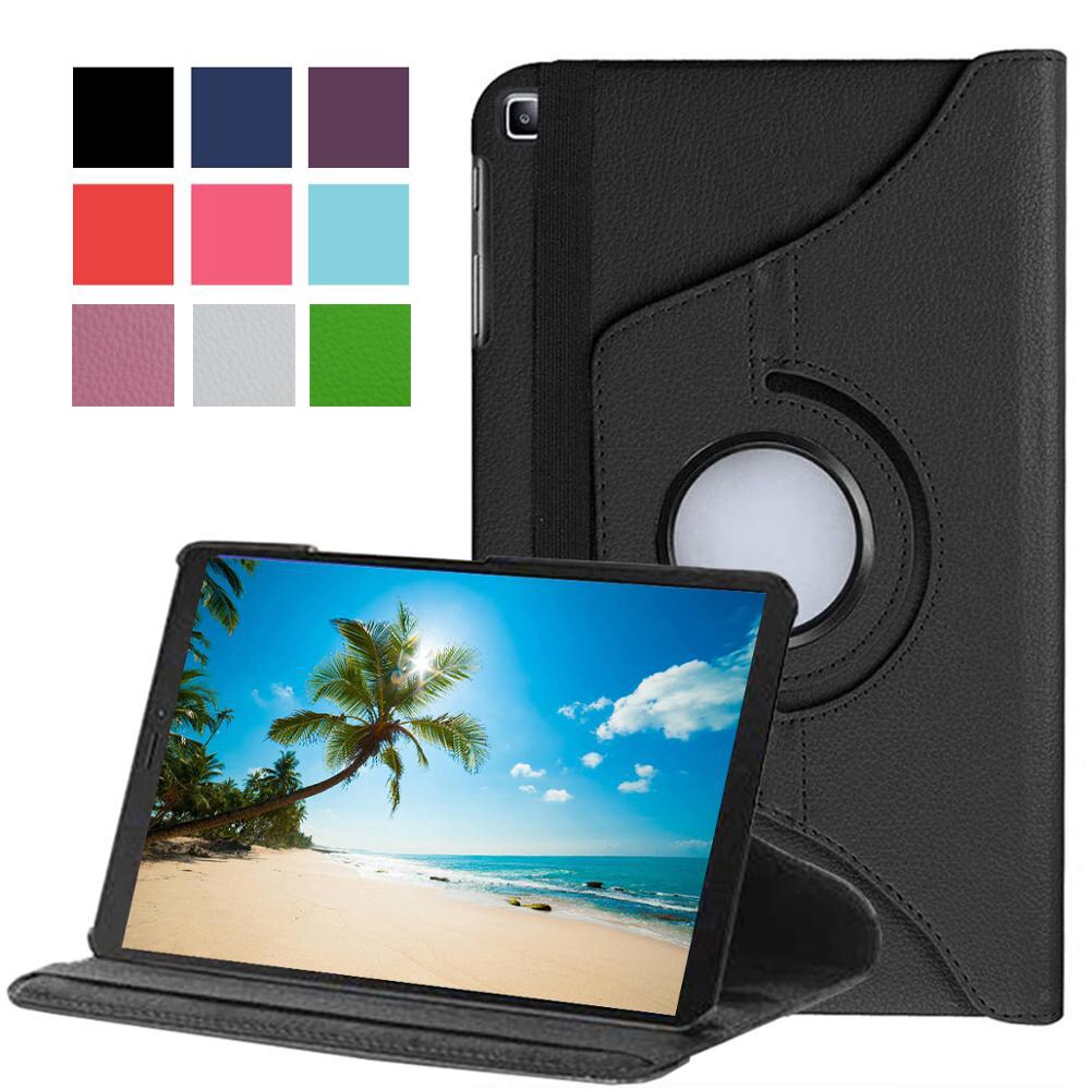 Pokrowiec na Huawei MatePad T10 9.7 "T10S 10.1 '2020 T6 AGS3-L09/AGS3-W03 AGR-L09/AGR-W03 pokrywa 360 obrotowy uchwyt PU skóra Shell