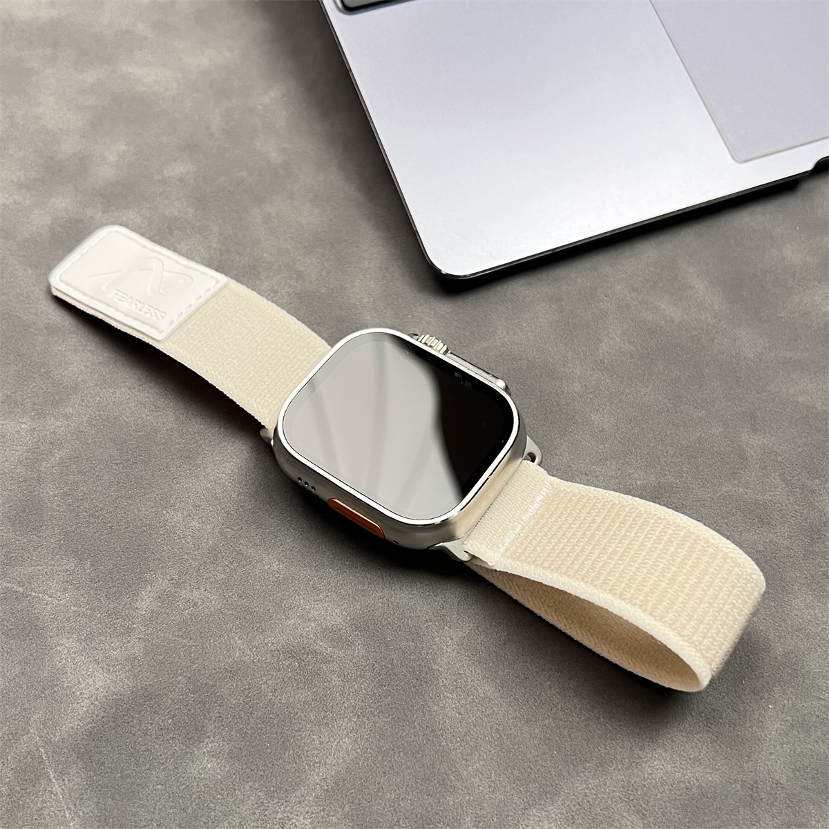 Nylon lederen band voor Apple Watch Band Ultra 49 mm 44 mm 45 mm 42 mm 41 mm 40 38 mm Sporthorlogeband Iwatch Serise 9 8 7 6 5 armband: Blue pink / 14mm