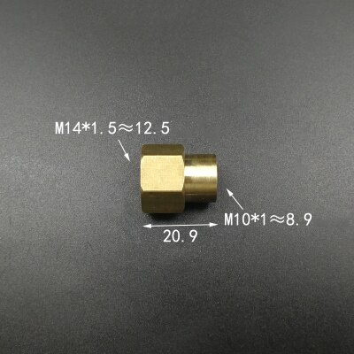 M10 M14 M16 M20 Metric Female To Male Thread Connection Brass Pipe Fitting Adapter Coupler Connector For Fuel Gas Water: NO5