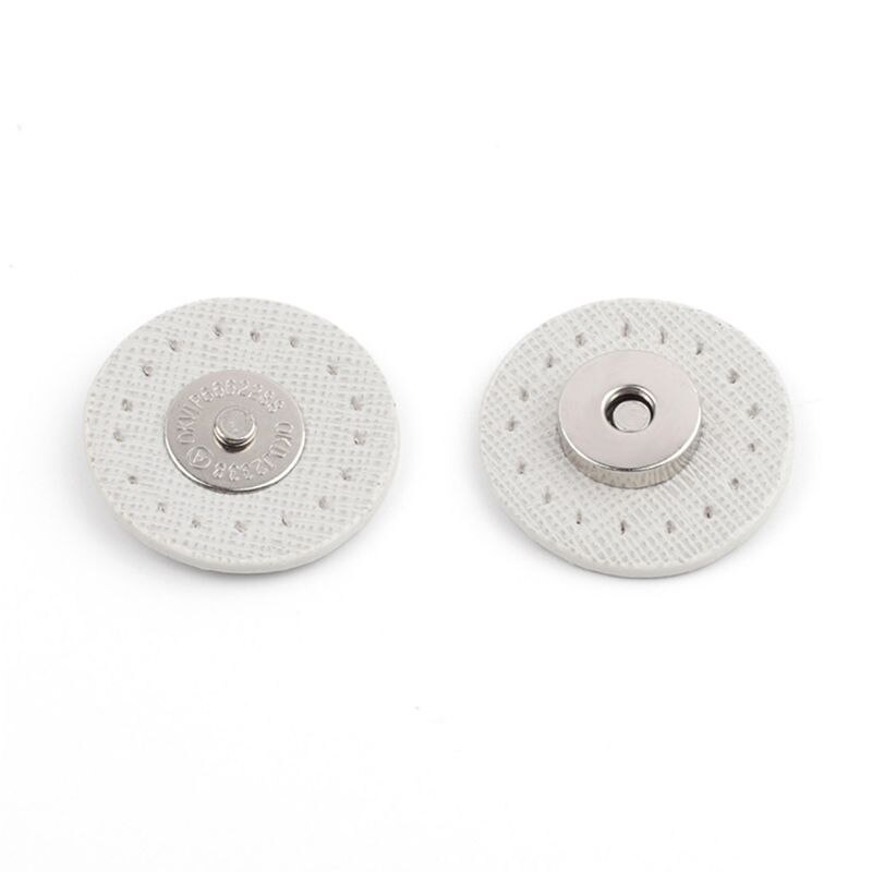 Circle Sew-on Magnetic Button Bag Wallet Clasp Snaps Metal Fastener Sewing Craft DIY Patchwork Lock Accessories: Light Grey
