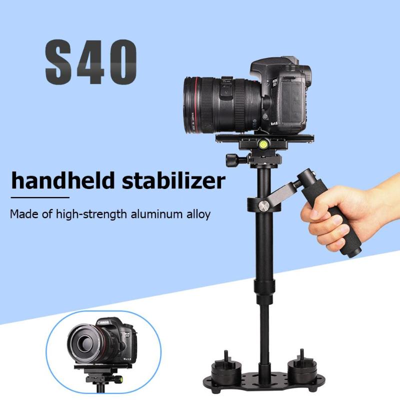 Estabilizador de vídeo portátil de aleación de aluminio S40 40cm para Steadycam Steadicam estabilizador para cámara Canon Nikon Sony DSLR