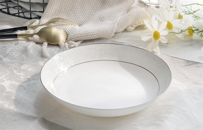 8 inch, fijne bone china plaat, keramische lader platen servies, serveerschaal buffet-gerechten, keuken gerechten servies