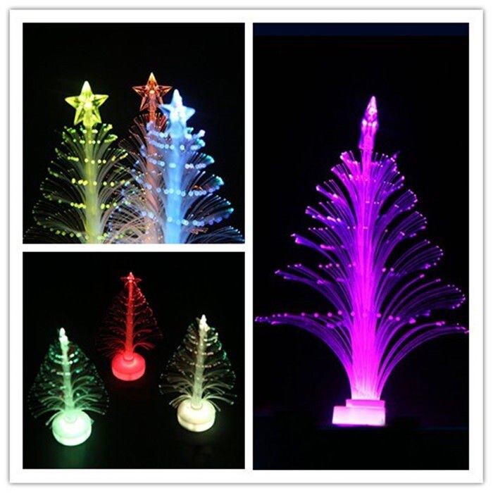 Neue 12 cm Bunten Nachtlicht Weihnachtsbaum Dekoration Licht Lampe weihnachtsgeschenk