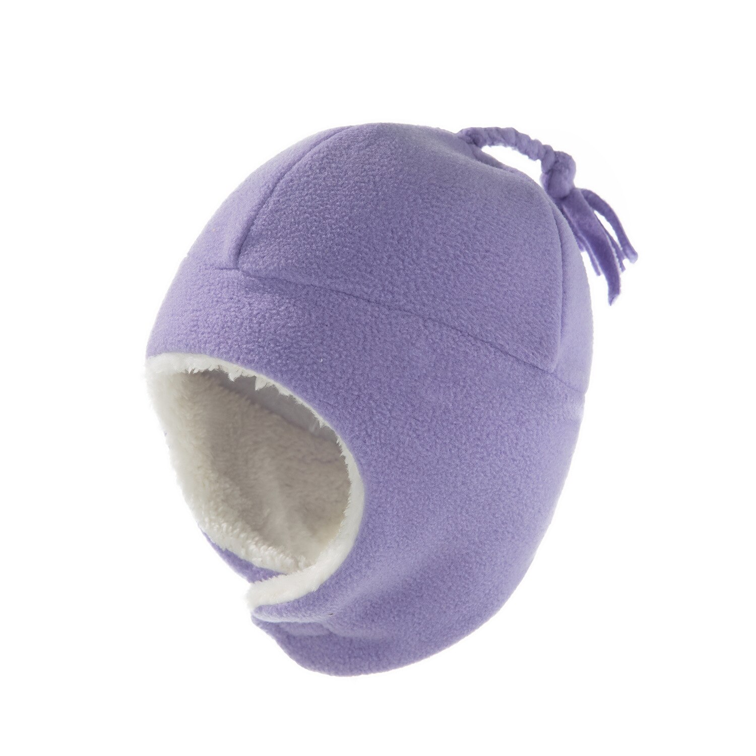 Kids Beanie Hoed Tweedelige Baby Hoed Handschoenen Skullcap Kinderen Hoed In De Winter Warm Kinderen Houden Beschermende oor Cap Hoed Handschoenen: Purple 2