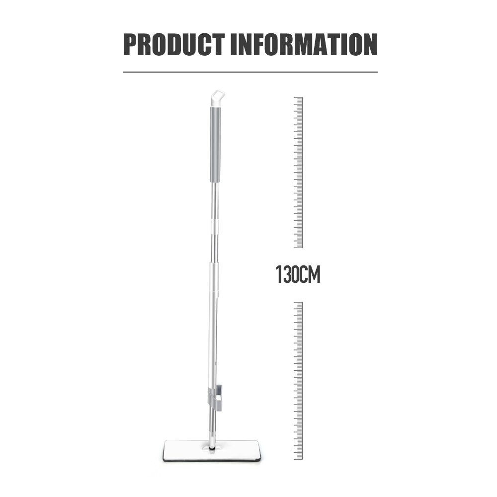 SDARISB Microfiber Mop Floor Cleaning Hardwood Hand Free Washing Mop Laminate Tile Floor Cleaner Mop Dry Wet Mop Cleaning Tools: mop 1 rag