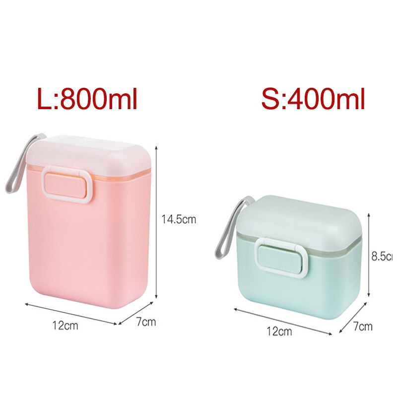 Baby Portable Portable Baby Food Cute Storage Box Basic Cereal Milk Powder Box Toddler Snack Milk Powder Container