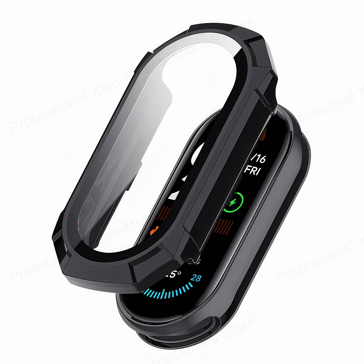 2in1 Screen Protector Case For Xiaomi Mi Band 10 9 8 7 5 4 3 PC Full Cover Tempered Glass Bumper For Miband 7 8 9 10 Accessories