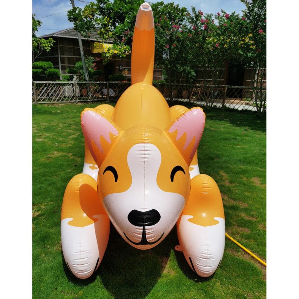 Inflatable Dog Sprinkler Toy Large Size PVC Outdoor Lawn Dog Lawn Sprinkler Water Play Toy For Children Pool Party