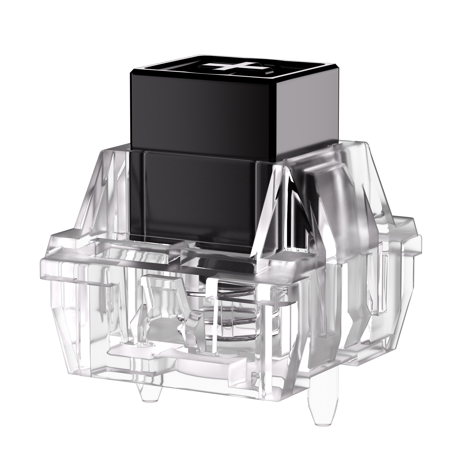 DUROCK ROCK HE Magnetic Switches Ultra High Precision 0.005mm RT Stability 48g RGB Hall Effect Switches for HE Magnetic Keyboard: black / Brown Switch