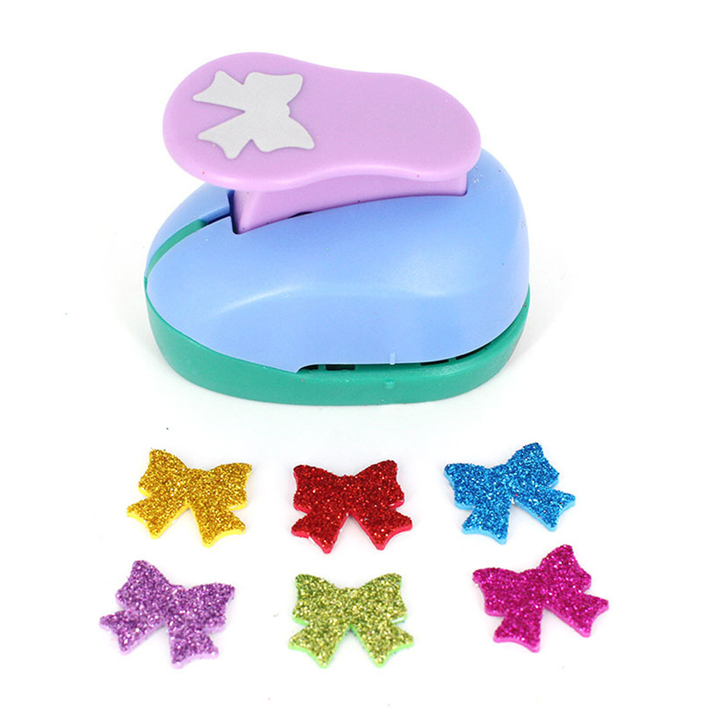 Mini Paper Craft Puncher Hole Punch Shaper For DIY Greeting Card 1Pc Random Color: HD