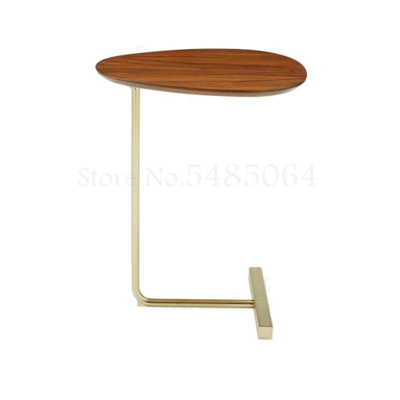 Kreative Minimalistischen Eisen Sofa Ecke Tisch Abnehmbare Massivholz Nachttisch Ecke Tisch Wohnzimmer Mini Kaffee Tisch