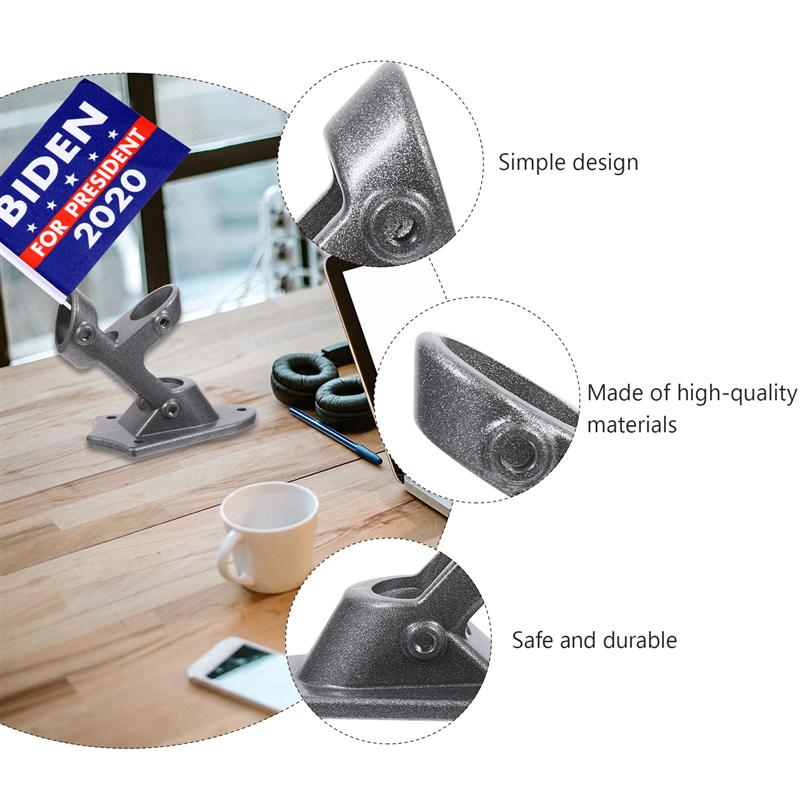 2 ensemble drapeau support pour mât affichage Durable support en aluminium support support drapeau pôle support