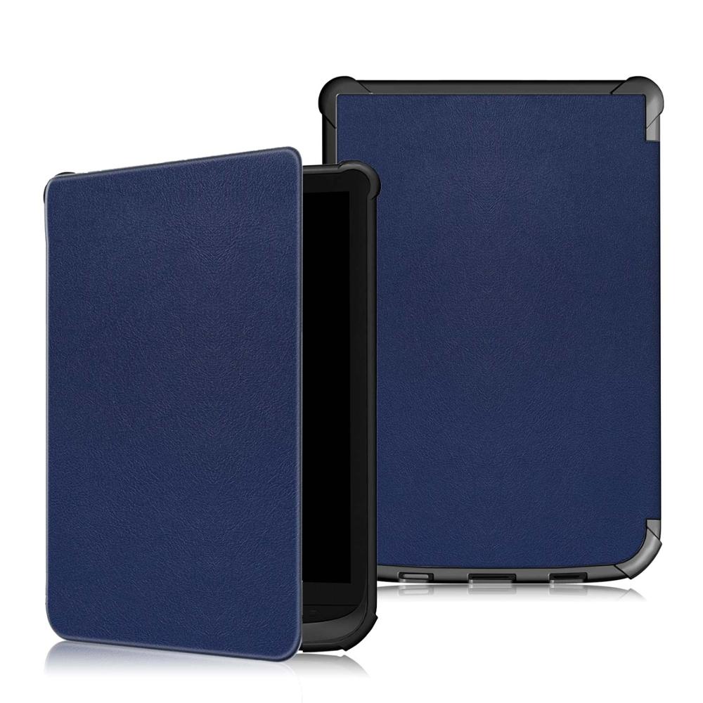 Coque mince magnétique pour Pocketbook, étui pour PocketBook 627 616 632 606 628 633, étui pour Pocketbook Touch Lux 4 5/Touch HD 3/Basic Lux 2: PKB627-TPU-DarkBlue