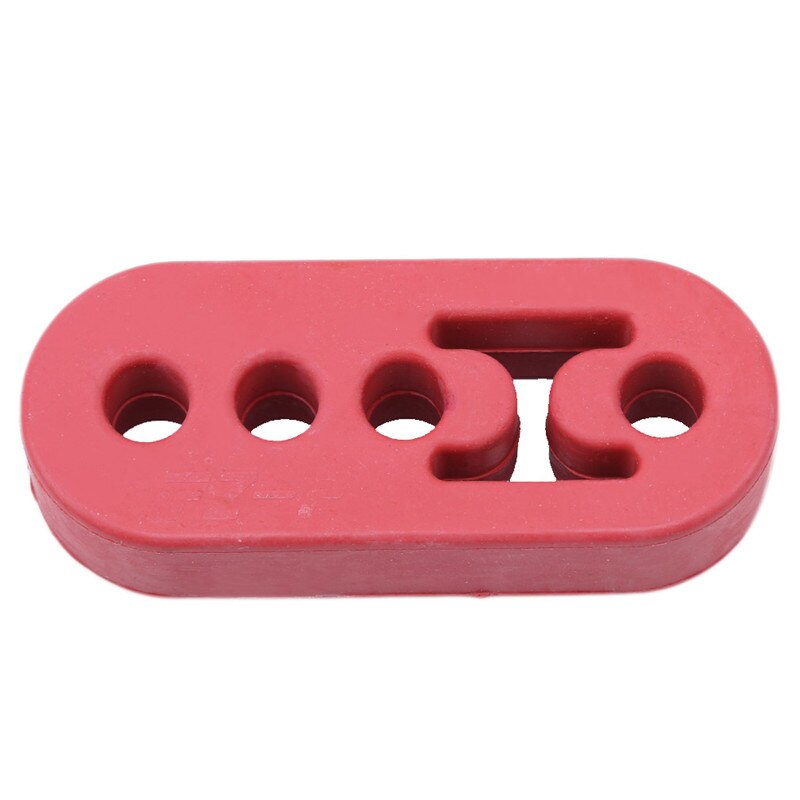 11cm staffe di montaggio in gomma per tubo di scarico regolabili universali a 4 fori per auto, parti di ricambio per auto: Rosso