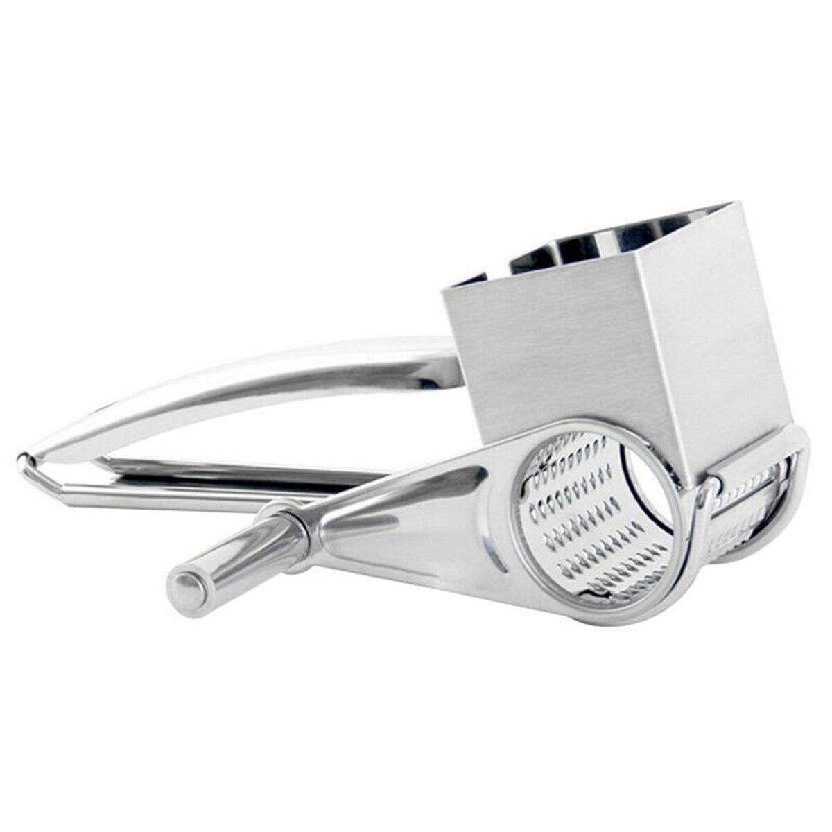 Shredder Universal Stainless Steel Rotary Cheese Grater Sharp Cylinder Cutter Hand-Cranking Rotation Cheese Grater