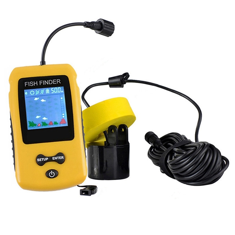 Portable Sonar Fish Finder With Coloured Lcd Display Sn Fish Finder Fishing Lure Echo Sounder Fishfinder: Default Title