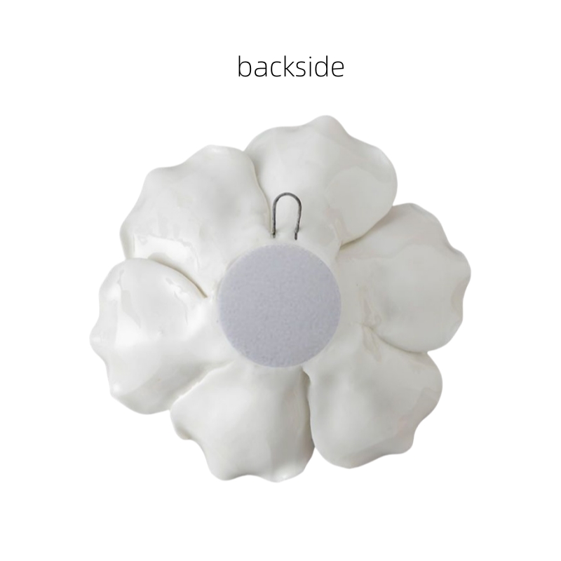 Decoraciones de pared de flores de cerámica creativas, obra de arte de porcelana hecha a mano, artesanía para el hogar, accesorios de decoración, artes decorativas