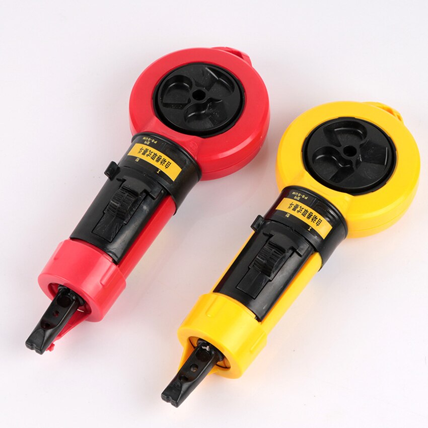 Chalk Line Reel Chalk Line Woodworking Carpenter Marking Tool Automatic Ink 20M Coil Wire Box, Adjustable Line Tightness