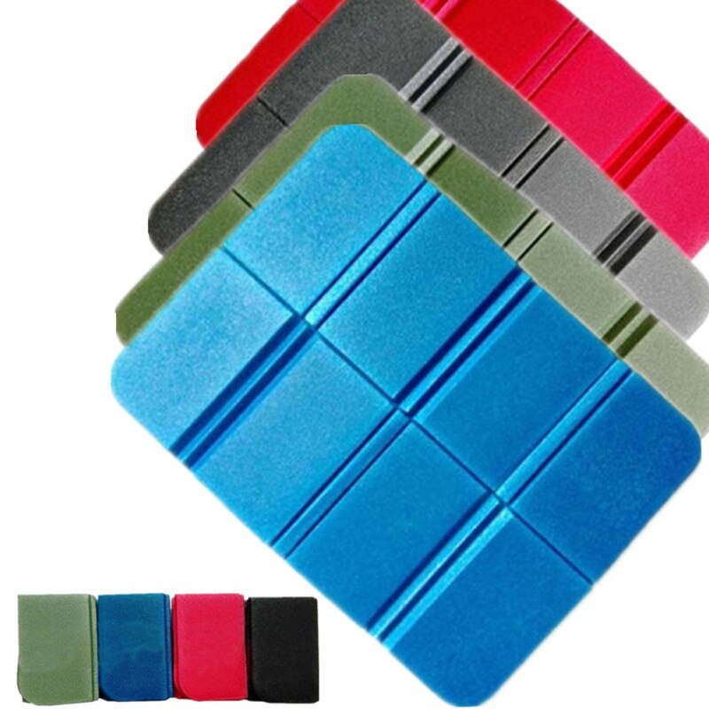 Opvouwbaar Opvouwbare Outdoor Camping Mat Xpe Waterdichte Seat Foam Pad Stoel Picknick Vochtbestendige Matras Strand Mat Pad 38*27Cm
