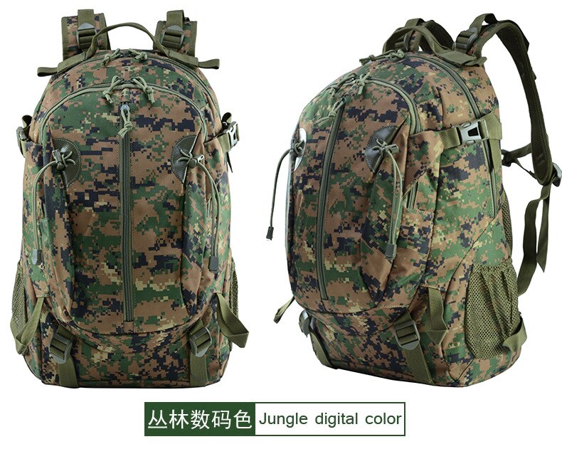 Udendørs camouflage rygsæk vandreture multifunktionel taske bagage rygsæk afslappet cykeltaske guangzhou batch: Jungle digital farve