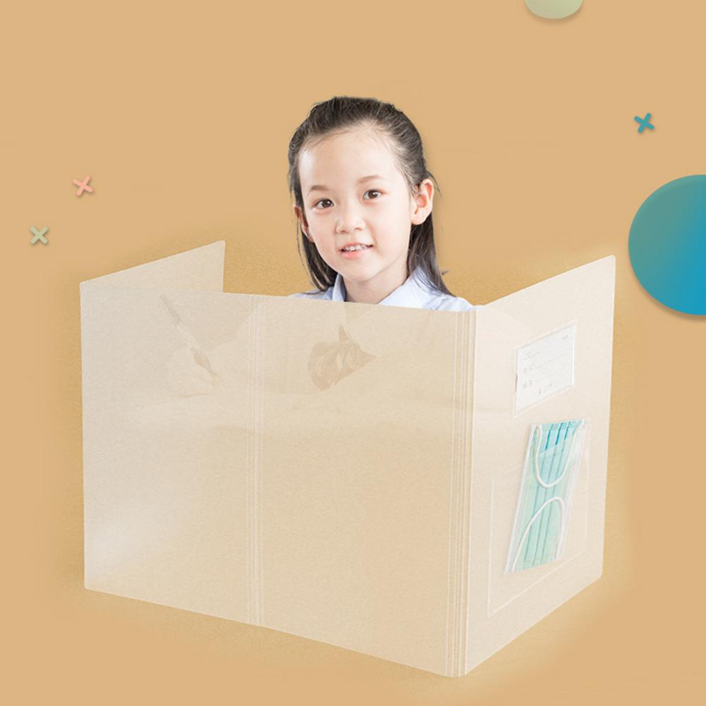 Anti-Spray Isolating Board School Office Classroom Desktop Table Clear Anti Droplet Partition Screen Divider Board Panel Privacy