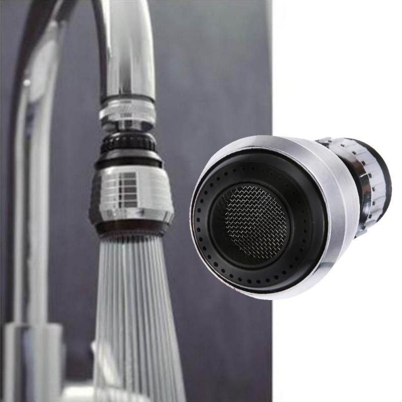 Plastic Water Saving Schuim voor Water Tap 360 Graden Rotary Joint Beluchting Douche Spatten Filter Nozzle