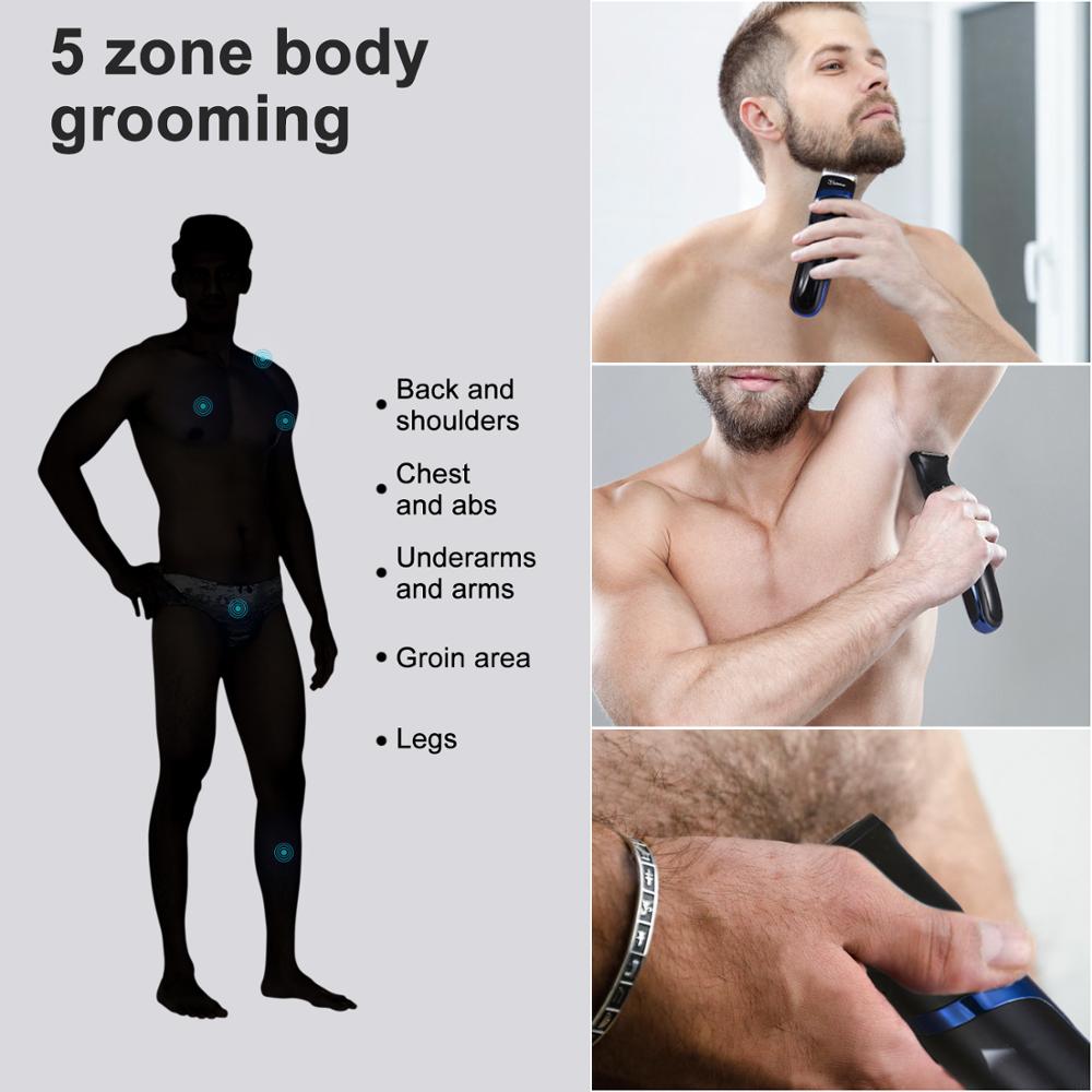 HATTEKER tondeuse électrique tondeuse cheveux professionnelle rasoir 2 en 1 tondeuse réglable épilateur homme
