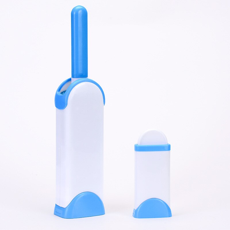 Herbruikbare dubbelzijdige borstel voor het verwijderen van hondenhaar en pluisjes, voor het stofvrij maken van meubels, huisdierenborstel en draagbare magische vacht: Blauw