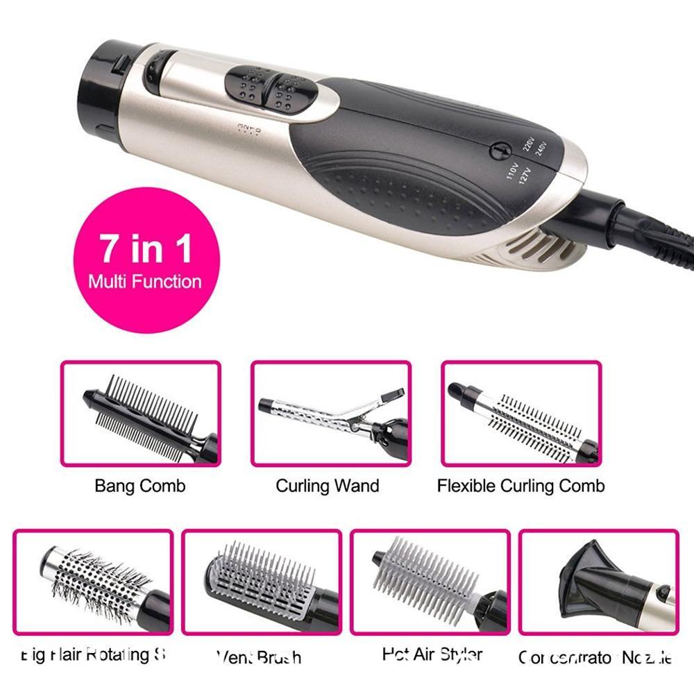 Hair dryer 7-in-1 Multifunction Hair Dryer Electric Hair Dryer Machine Hairdryer Magic Hair Curler Styling Tool