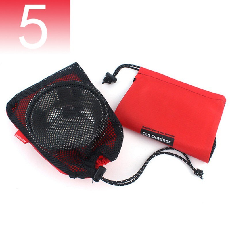 5 Stks/set Picknick Zak Reizen Trekkoord Opbergtas Mesh Gadgets Organizer Outdoor Camping Accessoires