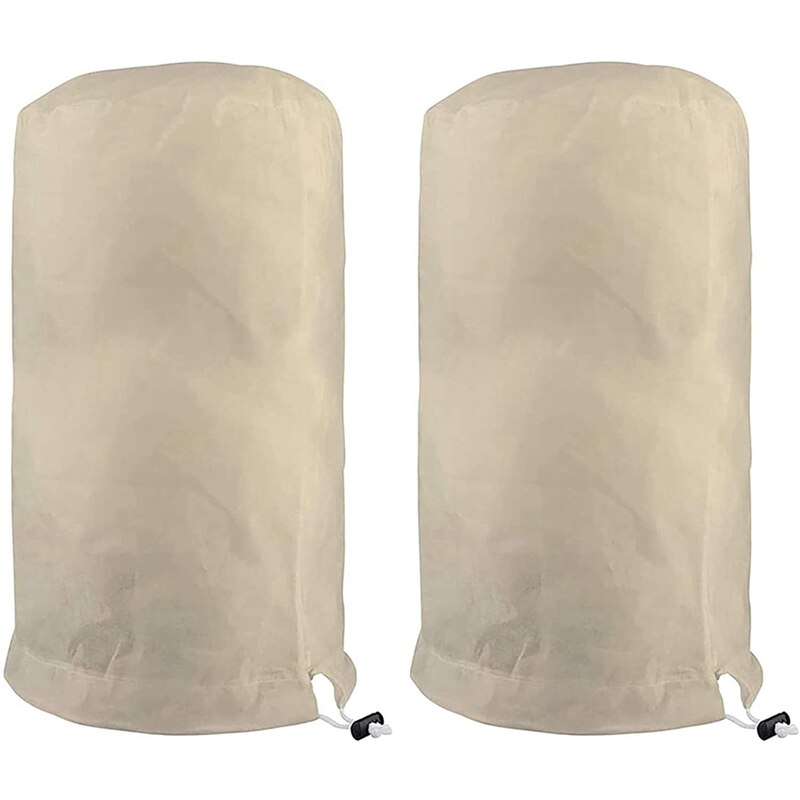 2 Stuks Plant Overwintering Sluier, Olijfboom Overwintering Sluier, Boom Overwintering Sluier, Citroen Tomaat Beschermhoes, overwintering Cover: Beige