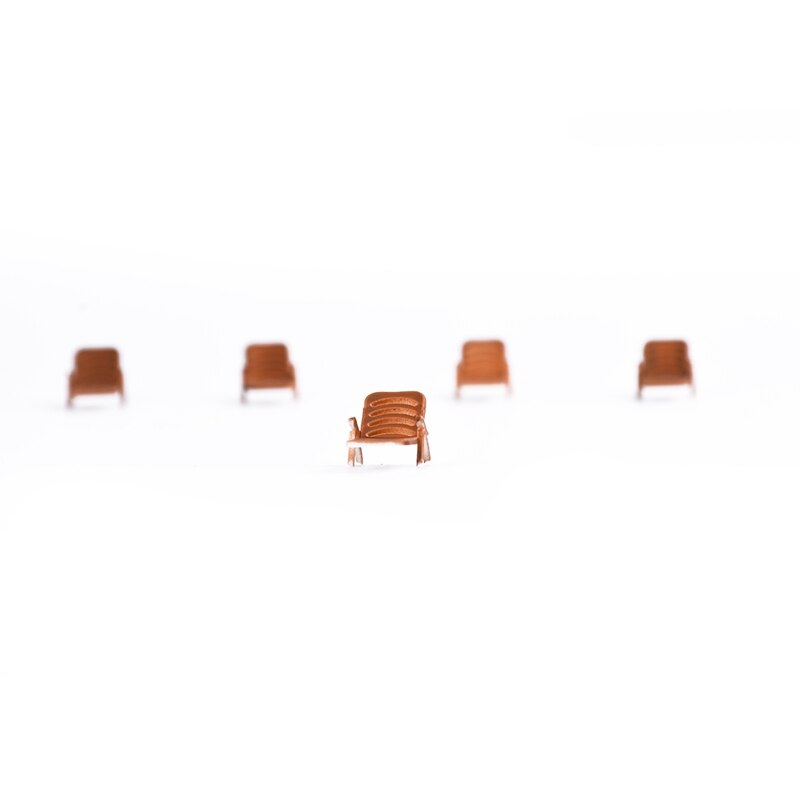 5Pcs Model Trein Railway Vrijetijdsbesteding Stoel Landschap Layout Schaal Speelgoed Model Building