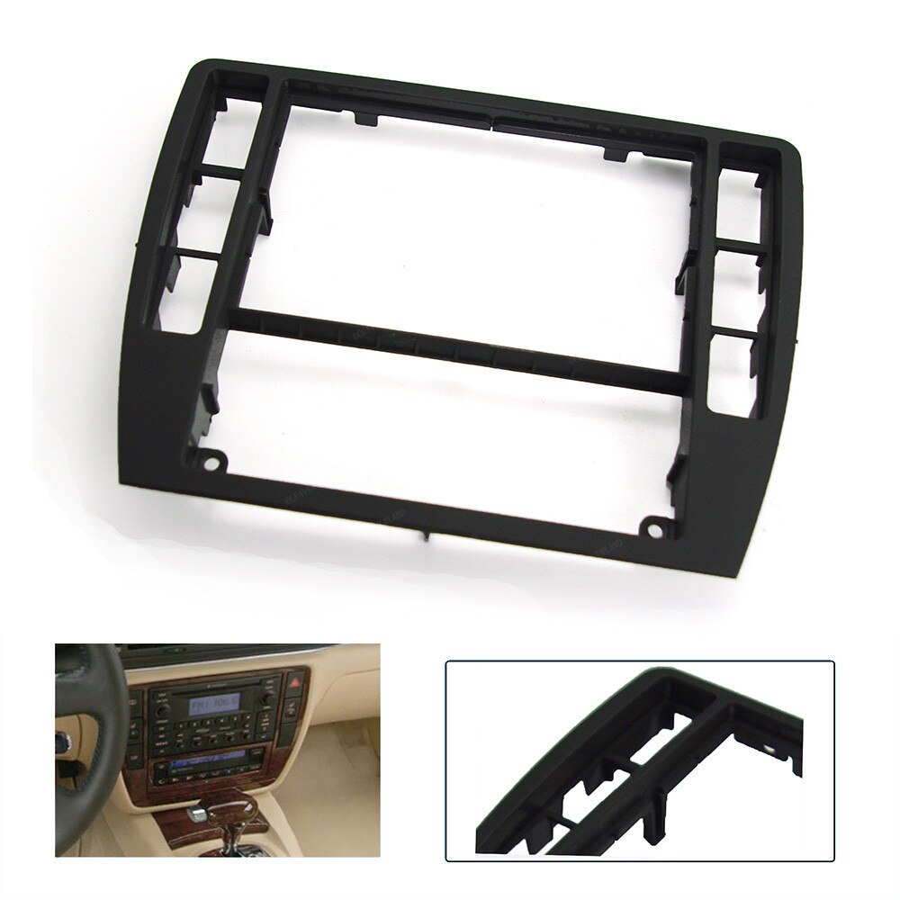 Panel negro para salpicadero de coche, Panel de Radio con molduras de Marcos Surround 3B0858069 1J0819157 para VW Passat B5 1997 1998-2005
